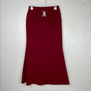 Jubi USA maroon red maxi skirt